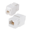 Rexant 05-1052 Модуль Keystone Jack RJ-45 8P8C UTP, CAT 6, тип 180 градусов, самозажимной, белый