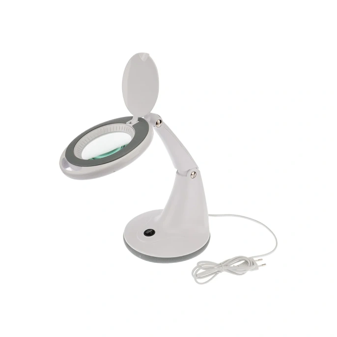 Настольная лупа REXANT 3D с подсветкой 30 SMD LED, ø100мм, белая 31-0245