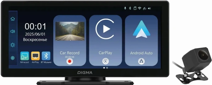 Автомобильный монитор Digma Smart Screen Mi1000 Dual