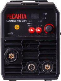 Сварочный аппарат Ресанта САИПА-190 инвертор FLUX, MMA,TIG-Lift 5.6кВт 65/182