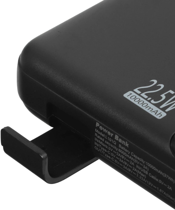 Внешний аккумулятор Power Bank TECNO OnGO L101Q, 10000мAч, черный