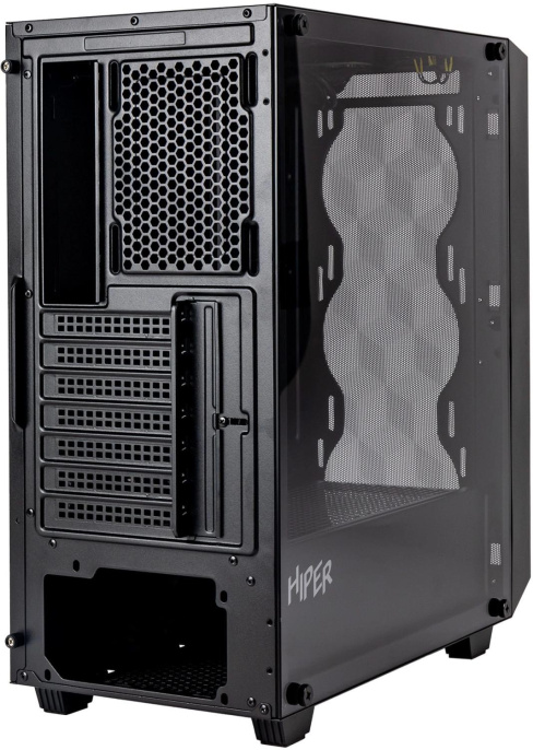 Корпус ATX HIPER BH34-1, Midi-Tower, без БП, черный