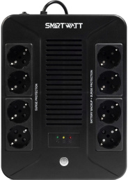 Источник бесперебойного питания Smartwatt Safe Pro 360Вт 600ВА черный