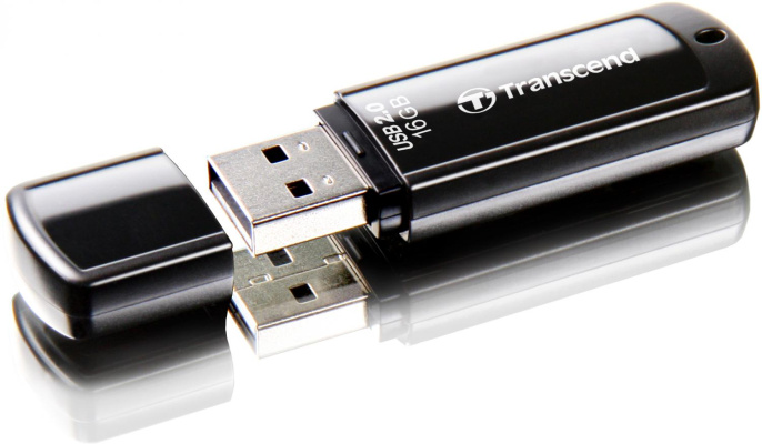 Флешка USB Transcend Jetflash 350 16ГБ, USB2.0, черный [ts16gjf350]