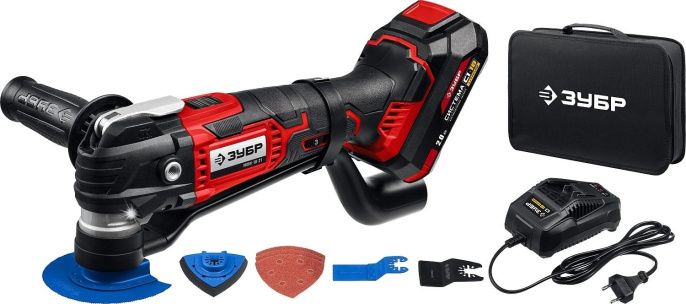 Многофункциональный инструмент Зубр МФИ-18-21 черный/красный