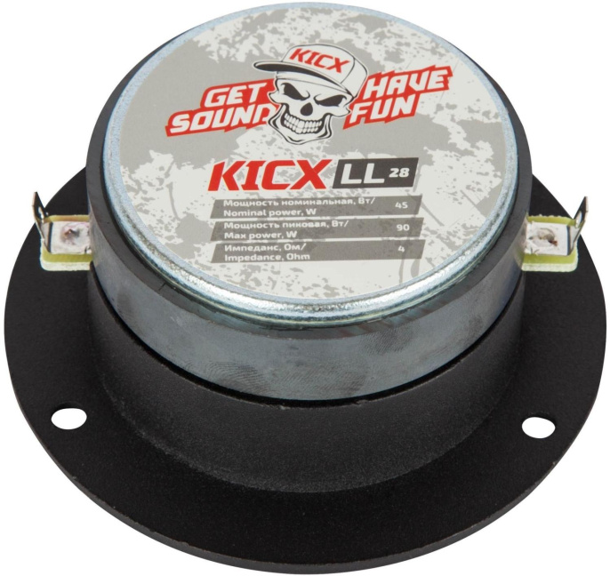 Колонки автомобильные Kicx LL 28 без решетки 90Вт 104дБ 4Ом 2.5см 1дюйм ком.:1кол. твитер