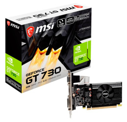 Видеокарта MSI NVIDIA GeForce GT 730 N730K-2GD3/LP 2ГБ DDR3, Low Profile, Ret