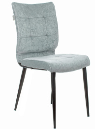 Стул для дома Бюрократ CH-K10 серо-голуб. Light 28 металл черный на ножках CH-K10_1/LT28