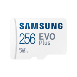 Micro SecureDigital 256GB Samsung EVO Plus Class 10, A2, V30, UHS-I U3 , W 90 МБ/с, R 130 МБ/с, [MB-MC256KA/KR][ MB-ME256KA/AM] адаптер на SD