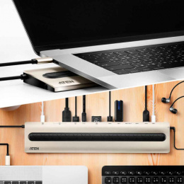 Док-станция ATEN USB-C Multiport Dock with Power Pass-Through UH3237-AT