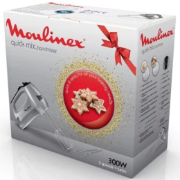Миксер Moulinex HM310E10, ручной, серебристый [8010001084]