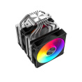 Кулер SAMA A60L (A60-XXWAYXOX-G) (Intel LGA115X/1200/1700/1851, AMD AM4/AM5, крепление на винтах, 6 тепловых трубок (6мм), размер вентилятора: 120x120x25мм, гидродинамический подшипник, 2200об/мин, 75.2CFM, 29dB(A), PWM, TDP 265W, ARGB, 124х142.5х156.5мм,