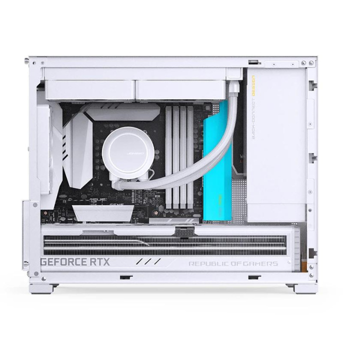 Корпус без блока питания Case JONSBO D32 PRO, Mini-Tower, TG, no fan, 2xUSB-A 3.2 + 1xUSB-C 3.2, mATX, mDTX, mITX White (D32 PRO White)