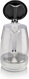 Чайник электрический Gorenje K17GXG 1.7л. 2200Вт белый/серебристый корпус: стекло/пластик