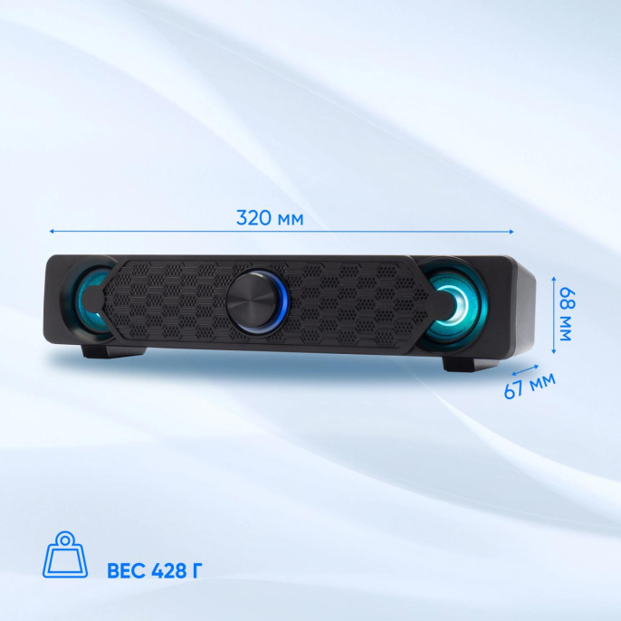 Саундбар Oklick OK-504S 2.0 6Вт черный