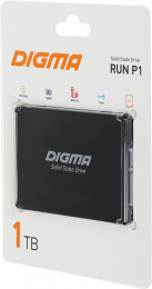 SSD накопитель Digma Run P1 DGSR2001TP13T 1ТБ, 2.5", SATA III, SATA, rtl