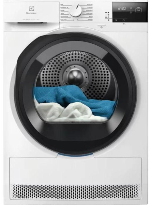 Сушильная машина Electrolux EW6D295GE белый, с английской панелью управления