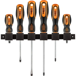 Набор отверток NEO Tools 6 шт SL/PH двухкомп рукоятка 04-193