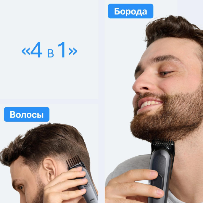 Триммер Braun AIO3500 серый