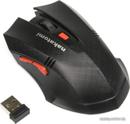 Мышь MRON-04U BLACK Nakatomi Navigator RF 2.4G Optical - 6 кнопок ролик прокрутки, USB, черная
