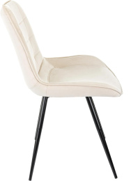 Стул для дома Бюрократ CH-K2 бежевый Holland 06 металл черный на ножках CH-K2_1/HL07