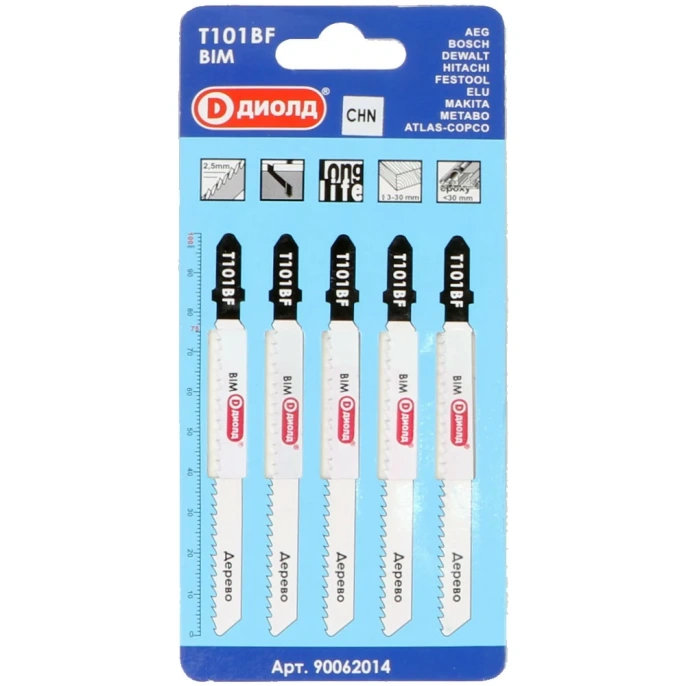 Пилки Т 101 BF 5 шт ДИОЛД 90062014