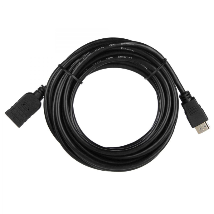 Кабель ACD-DHHF1-50B |ACD-DHHF1-50B| HDMI 1.4, Golden Plated,19m/19f, HDMI extension, Черный, 5м |ACD-DHHF1-50B| 74229