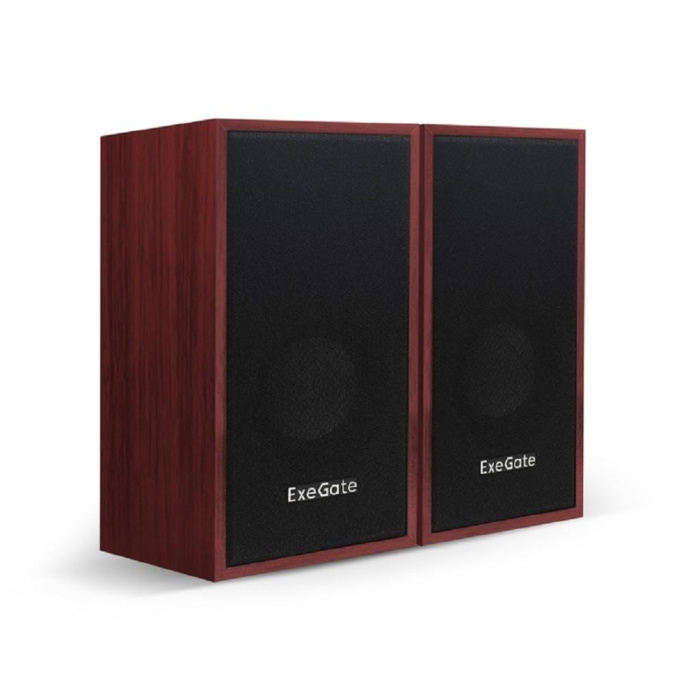 Exegate EX287059RUS Акустическая система 2.0 ExeGate Tango 314 питание USB, 2х3Вт 12 Вт RMS , 80-20000Гц, темное дерево