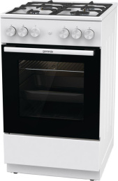 Плита Газовая Gorenje GG5A11WF белый без крышки реш.чугун