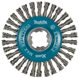 Щетка проволочная дисковая (115 мм; 0.5 мм; X-lock; тонкие пучки) Makita D-73411