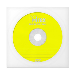 Диск DVD-R 4.7Gb 16x Mirex в бумажном конверте с окном UL130003A1C