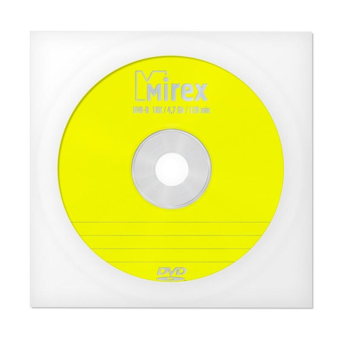 Диск DVD-R 4.7Gb 16x Mirex в бумажном конверте с окном UL130003A1C
