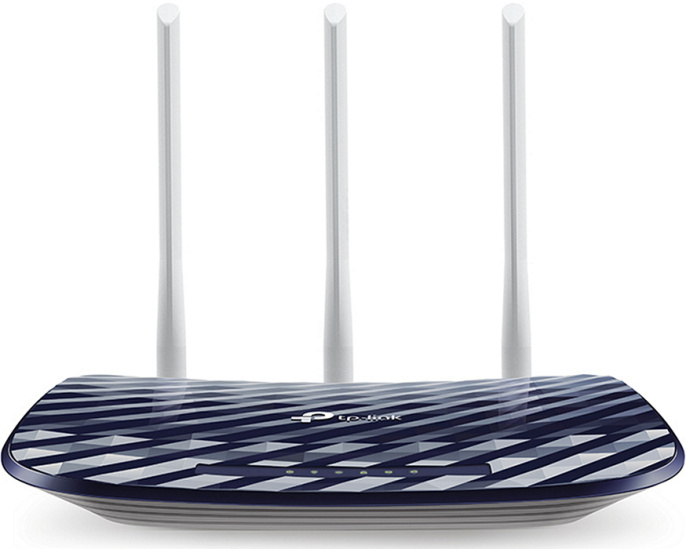 Маршрутизатор TP-Link Archer C20 EU AC750 двухдиапазонный, до 433 Мбит/с а 5 ГГц + до 300 Мбит/с на 2.4 ГГц, 3 антенны. 1×10/100 Mbps WAN, 4×10/100 (Archer C20(EU))