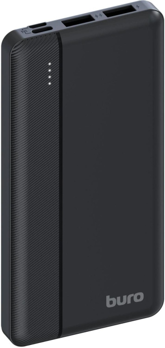 Внешний аккумулятор Power Bank Buro BP10A, 10000мAч, черный [bp10a10pbk]