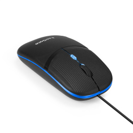 Мышь ExeGate Professional Standard M90 USB, оптическая, 1200dpi, 4D, 4 кнопки включая колесо прокрутки , длина кабеля 1,8м, черная, подсветка, RTL EX301566RUS
