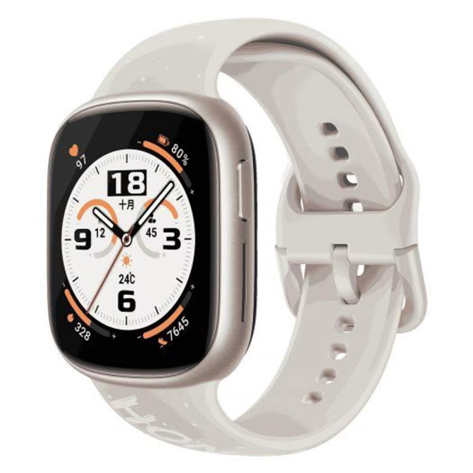 Смарт-часы Honor Watch 4 Gold Silicone Strap TMA-B19 1.75", AMOLED 450x390px 340 PPI, 32MB/4GB, размер запястья: 150–195мм, совместим с Android 9.0 более поздняя версия, iOS