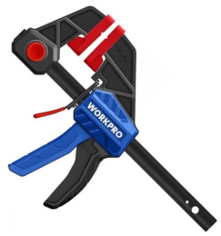 Быстросъемный мини зажим для штанги WORKPRO 100 мм, 2 шт. WP201016