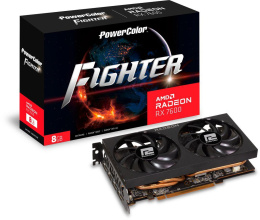 Видеокарта PowerColor AMD Radeon RX 7600 RX 7600 8G-F 8ГБ Fighter, GDDR6, Ret