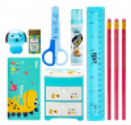 Настольный набор Deli EH452, для детей, 9 предметов, ассорти