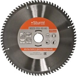 Диск пильный Мультирез (255x30; 80 зубьев) Sturm 9023-255-30-80
