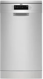Посудомоечная машина AEG FFB73527ZM, узкая, напольная, 44.6см, загрузка 10 комплектов, нержавеющая сталь