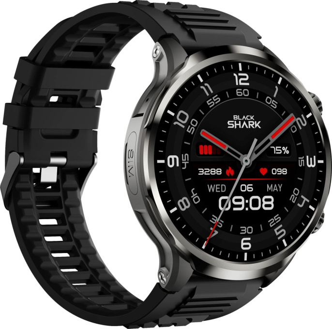 Смарт-часы BLACK SHARK BS-W2403 Watch X , 1.9", черный/черный [6977541630000]