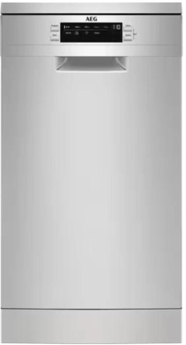 Посудомоечная машина AEG FFB73527ZM, узкая, напольная, 44.6см, загрузка 10 комплектов, нержавеющая сталь