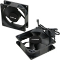 Вентилятор Digma DFan-80 80мм, 3-pin, от БП:4-pin Molex , 1800об/мин, 23 дБ, черный, Ret