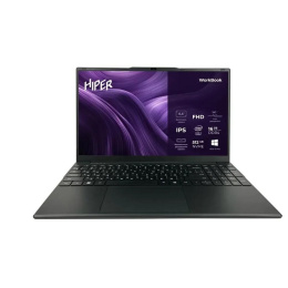 Ноутбук Hiper Workbook I151 [FWBC151-I512HR16N5FABWPG] Black 15.6" {FHD IPS i5-12450H(2Ghz)/16Gb/512Gb SSD/W11Pro/металл+пластик}