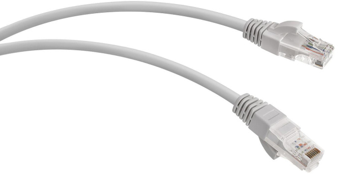 Патч-корд WRLINE вилка RJ-45,  вилка RJ-45,  кат.5E,  LSZH,  0.5м,  серый [wr-pc-rj45-utp-5e-0.5-gy]