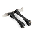 Exegate EX298297RUS Планка портов в корпус 2xType-C SuperSpeed+ ExeGate BrctUSB32E-2C USB3.2 Gen2 2xType-E 20Pin Male -- 2xType-C USB 3.2 Gen 2, SuperSpeed+ скорость до 10 Гбит/с, кабель 30см
