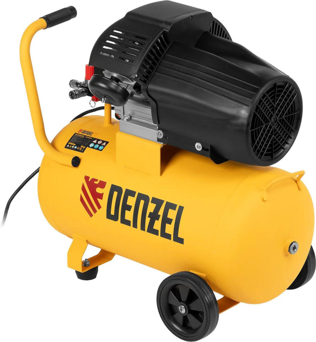 Компрессор поршневой DENZEL DCV1800/50 масляный [58168]