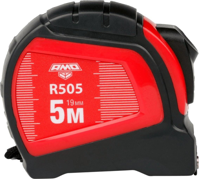 Рулетка строительная AMO R505, 5м x19мм, с автостопом [851650]