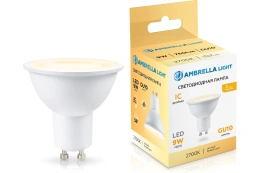 Лампа светодиодная Ambrella light 190903 LED MR16 9W IC GU10 2700K 175-265V 38°